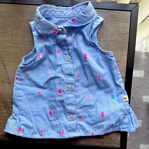 Kate spade ice cream seersucker top